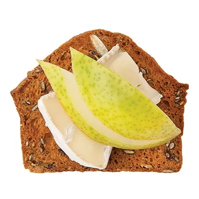 Raisin, Rosemary & Pumpkin Seed with Camembert and Pear